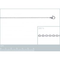 Chaîne Maille Forcat Acier Largeur 1.50mm