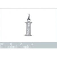 Pendentif Initiale I OZ Argent 925/1000 Rhodié