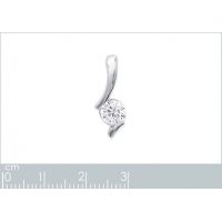 Pendentif Goutte OZ Argent 925/1000 Rhodié