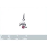 Pendentif Dauphin CRISTAL Argent 925/1000