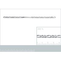 Gourmette Identité Maille Cheval Argent 925/1000