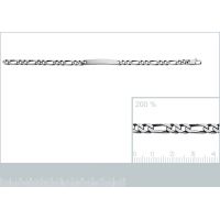 Gourmette Identité Maille Cheval Argent 925/1000