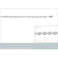 Gourmette Identité Argent 925/1000