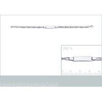 Gourmette Identité Maille Figaro Argent 925/1000