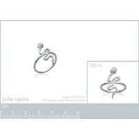 Bague serpent oxyde