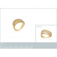 Bague Design Oxyde Plaqué Or rhodié 5MIC