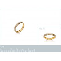 Bague Plaqué Or rhodié Torssadée