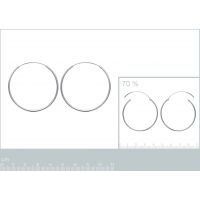 Boucles d'oreilles Créoles 40 mm Argent 925/1000