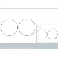 Boucles d'oreilles Créoles 60 mm Argent 925/1000