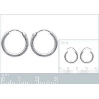 Boucles d'oreilles Créoles 14 mm Argent 925/1000