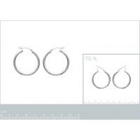 Boucles d'oreilles Créoles 30 mm Argent 925/1000