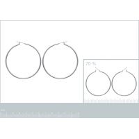 Boucles d'oreilles Créoles 50 mm Argent 925/1000