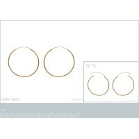 Boucles d'oreilles Plaqué Or Créoles 1.5x45mm