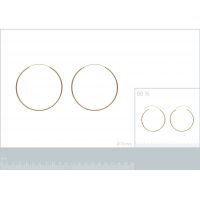 Boucles d'oreilles Créoles 70 mm Plaqué Or
