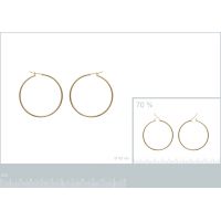 Boucles d'oreilles Créoles 40 mm Plaqué Or