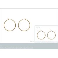 Boucles d'oreilles Créoles 40 mm Plaqué Or