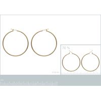 Boucles d'oreilles Créoles 50 mm Plaqué Or