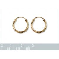 Boucles d'oreilles Créoles Plaqué Or