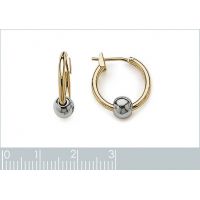 Boucles d'oreilles Créoles Plaqué Or Rhodié