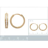 Boucles d'oreilles Créoles OZ Plaqué Or