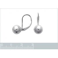 Boucles d'oreilles Dormeuse Boules Argent 925/1000