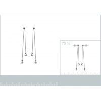 Boucles d'oreilles Panpilles Pendantes Argent 925/1000