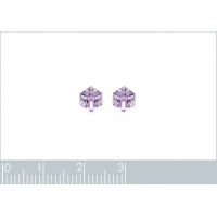 Boucles d'oreilles Boutons CRISTAL Argent 925/1000