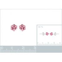 Boucles d'oreilles Boutons CRISTAL Argent 925/1000