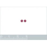 Boucles d'oreilles Boutons CRISTAL Argent 925/1000