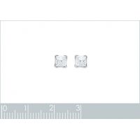 Boucles d'oreilles Boutons CRISTAL Argent 925/1000