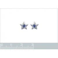 Boucles d'oreilles Etoiles CRISTAL Argent 925/1000