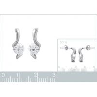 Boucles d'oreilles Imit Perles OZ Argent 925/1000 Rhodié