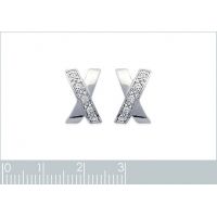 Boucles d'oreilles Oxyde Argent 925/1000 Rhodié
