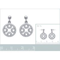 Boucles d'oreilles Dentelle OZ Argent 925/1000 Rhodié