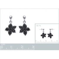 Boucles d'oreilles Etoiles PS Argent 925/1000 Rhodié