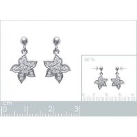 Boucles d'oreilles Etoiles OZ Argent 925/1000 Rhodié