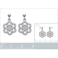Boucles d'oreilles Rosas OZ Argent 925/1000 Rhodié