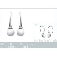 Boucles d'oreilles perles Pendantes Imitation Argent 925/1000