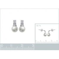 Boucles d'oreilles OZ / P. Imitation Argent 925/1000 Rhodié
