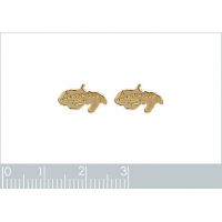 Boucles d'oreilles Martinique Plaqué Or
