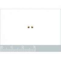 Boucles d'oreilles Boutons Boules Plaqué Or