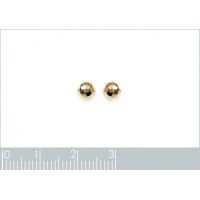 Boucles d'oreilles Boutons Boules Plaqué Or