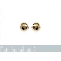 Boucles d'oreilles Boutons Boules Plaqué Or