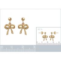Boucles d'oreilles Noeuds Plaqué Or