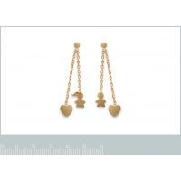 Boucles d'oreilles Panpilles Pendantes Plaqué Or