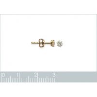 Boucles d'oreilles Puces Boutons Oxyde 3mm Plaqué Or