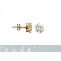 Boucles d'oreilles Puces Boutons Oxyde 8mm Plaqué Or