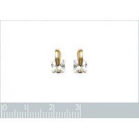 Boucles d'oreilles Puces Chics OZ Plaqué Or