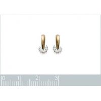 Boucles d'oreilles Puces Chics OZ Plaqué Or