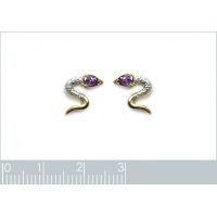 Boucles d'oreilles PS Plaqué Or Rhodié